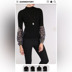 Veronica Beard Moon Mixed Media Sweater